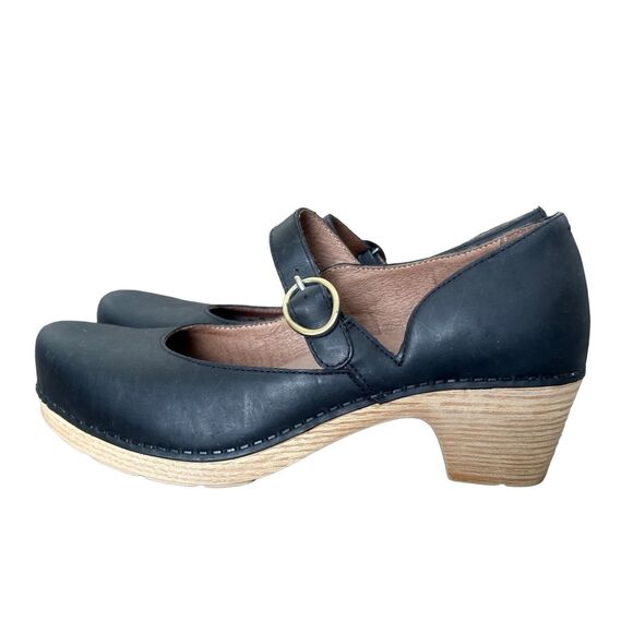 Dansko Like New Black Missy Mary Jane Clog 39. 8 1/2 - Picture 3 of 11